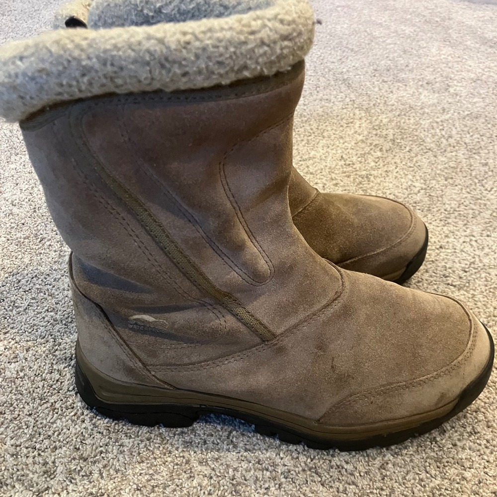 Sorel Waterfall Waterproof Suede Winter Boots Tan Brown NL1964-250 Womens 7